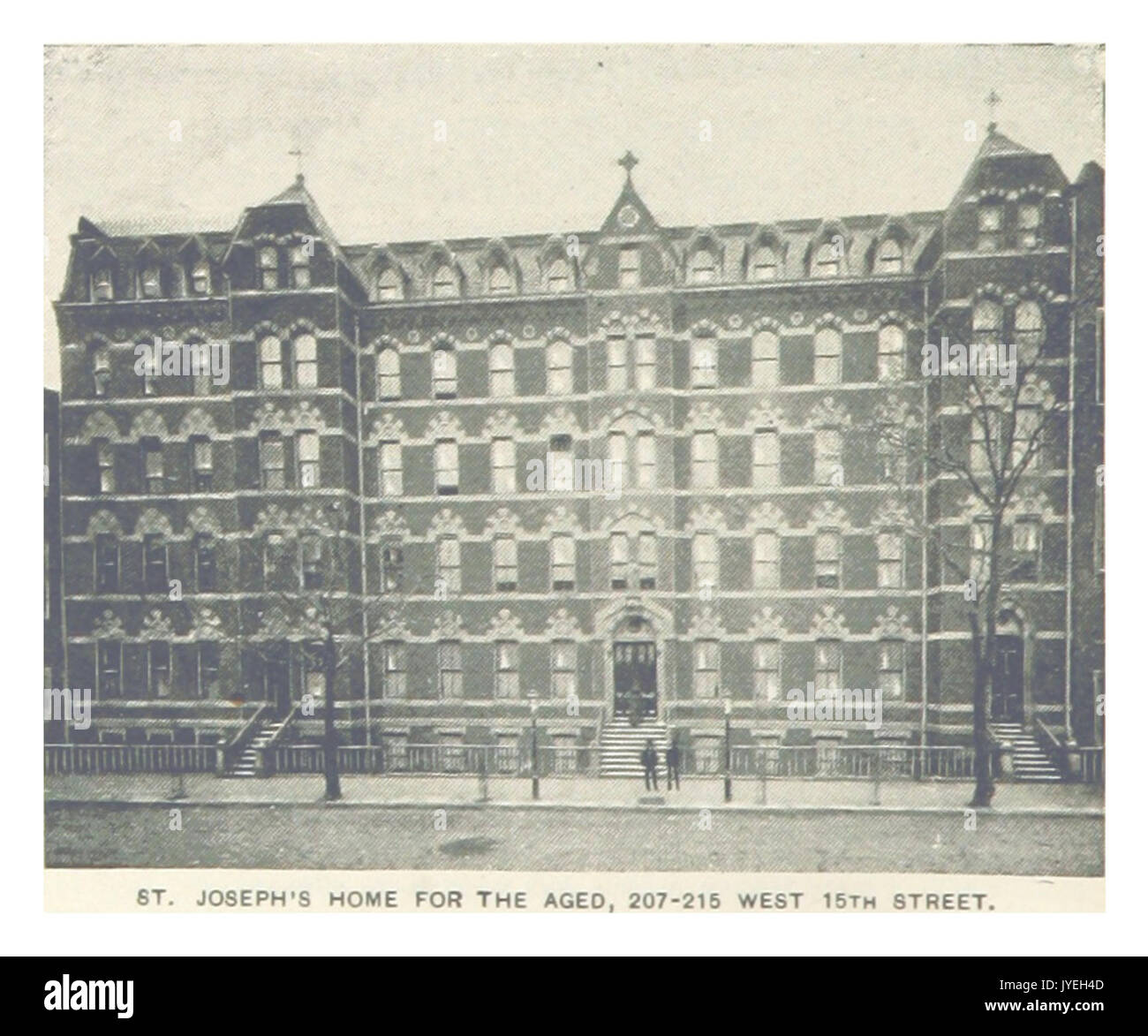(Re1893NYC) PG448 ST. JOSEPH di casa per anziani, 207 215 WEST 15TH STREET Foto Stock