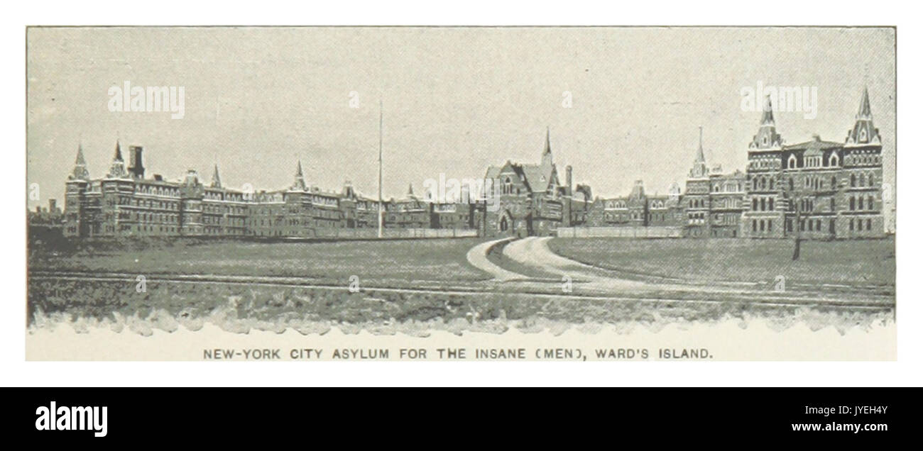 (Re1893NYC) PG469 NEW YORK CITY ASILO PER IL FOLLE (uomini), WARD'S ISLAND Foto Stock