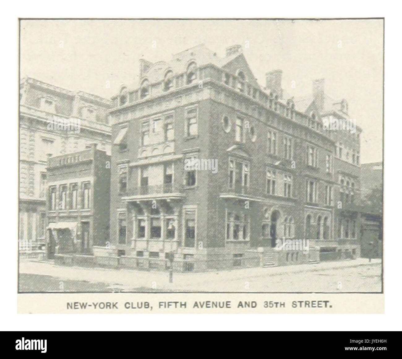 (Re1893NYC) PG552 NEW YORK CLUB, Fifth Avenue e 35TH STREET Foto Stock