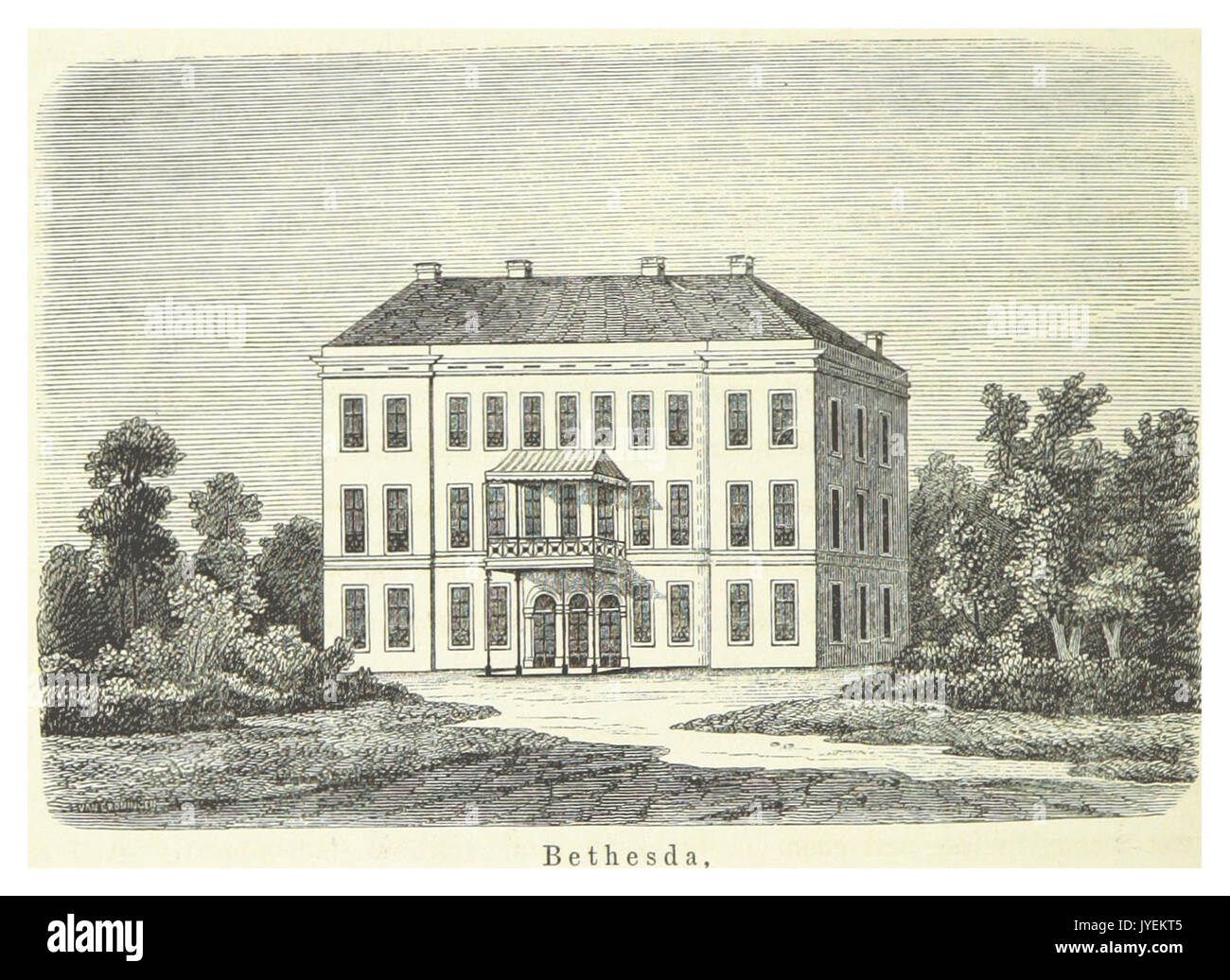 AA(1855) p404 GELDERLAND, Huis Bethesda Foto Stock