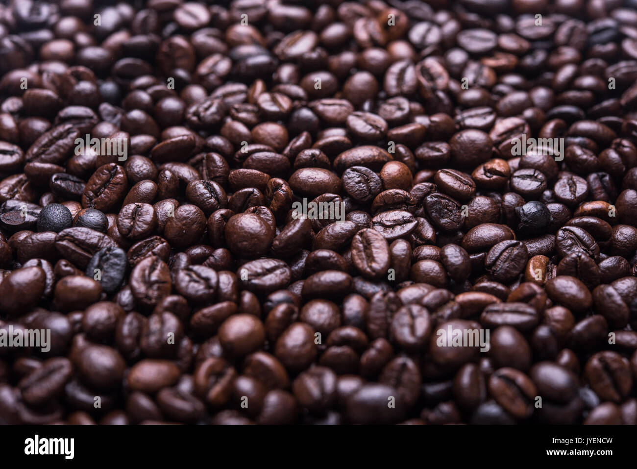 Un sacco di chicchi di caffè Foto Stock