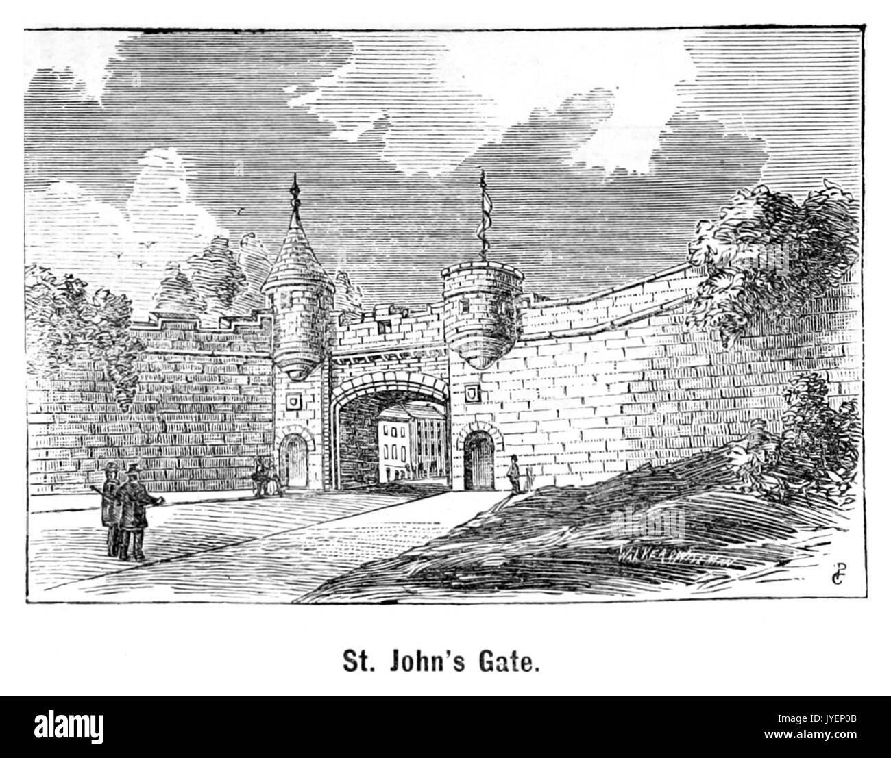 QUEBEC(1876) p103 ST. JOHN'S GATE Foto Stock