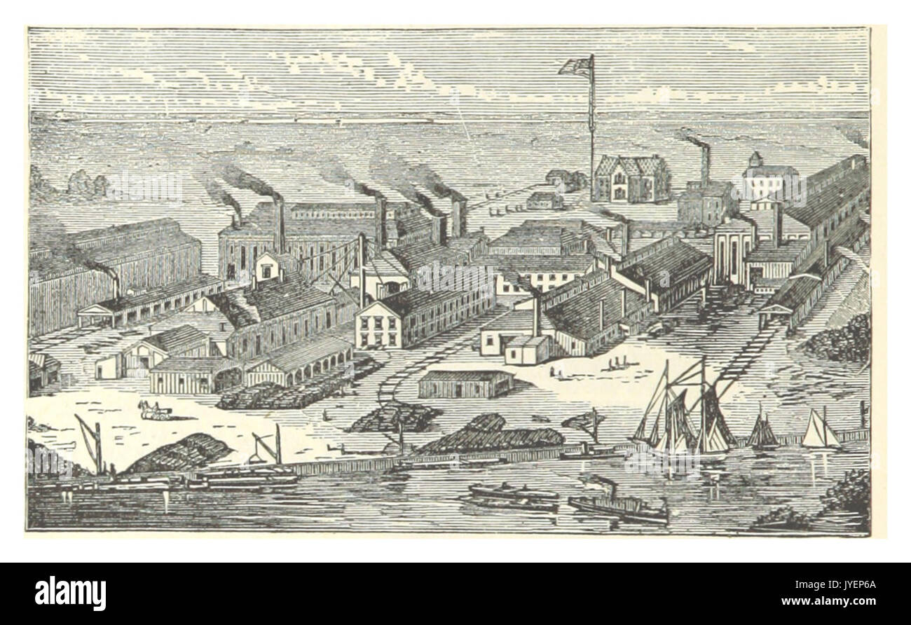 (1876cron) p724 Philadelphia, Camden Iron Works Foto Stock