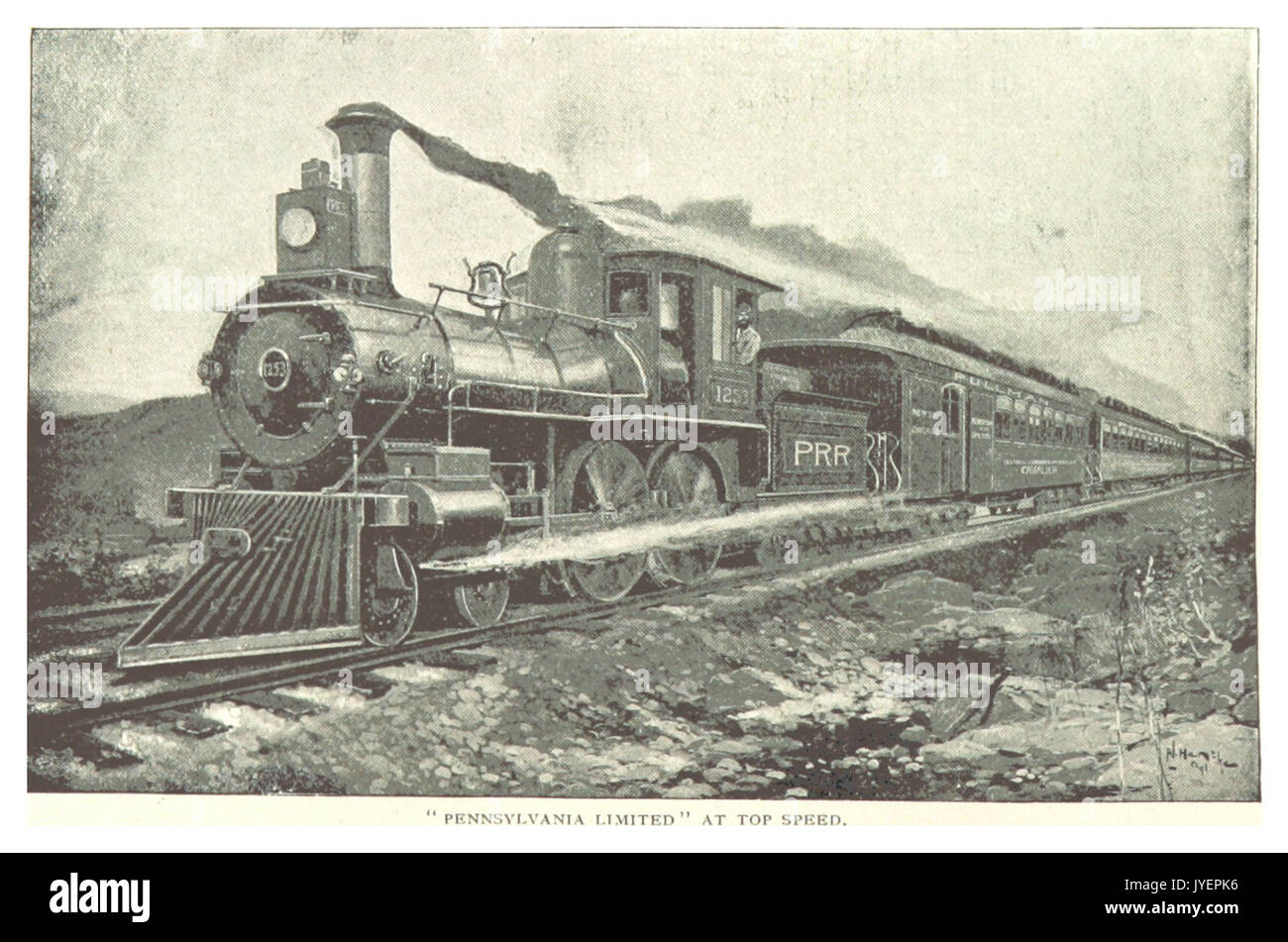 PRR(1893) p028 PRR EXPRESS PENNSYLVANIA LIMITATA ALLA VELOCITÀ SUPERIORE Foto Stock