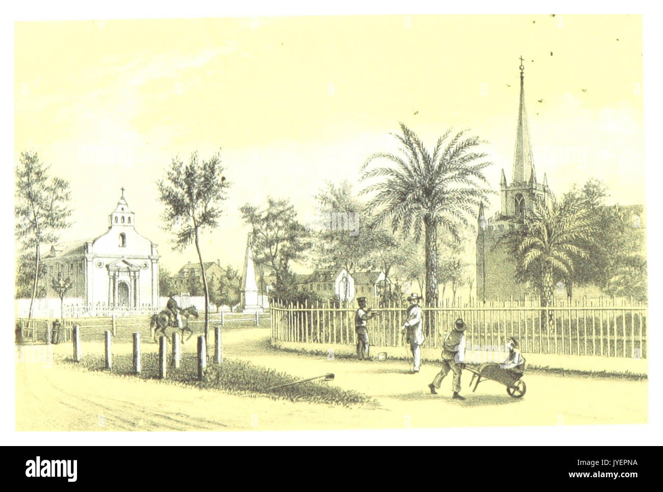 FAIRBANKS(1858) p008 vista di Piazza, Sant Agostino Foto Stock