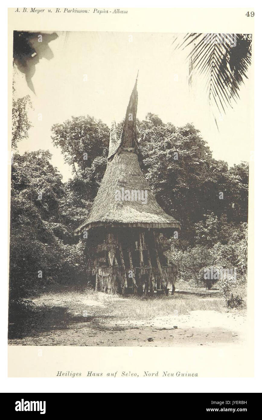 PAPUA Typen, Tafel 49 Foto Stock