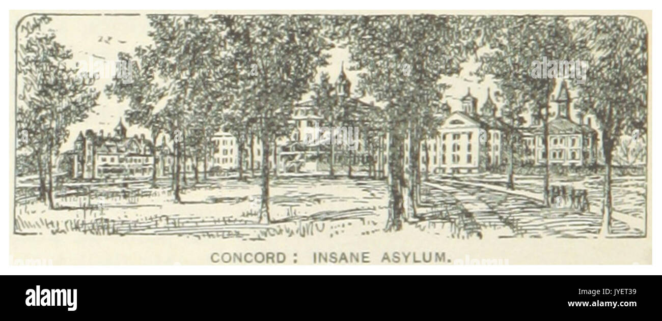 Noi NH(1891) p550 CONCORD, manicomio Foto Stock