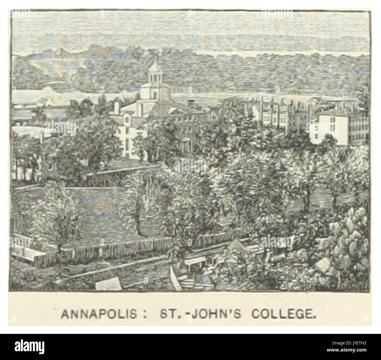 Noi MD(1891) p327 Annapolis, ST. JOHN'S COLLEGE Foto Stock