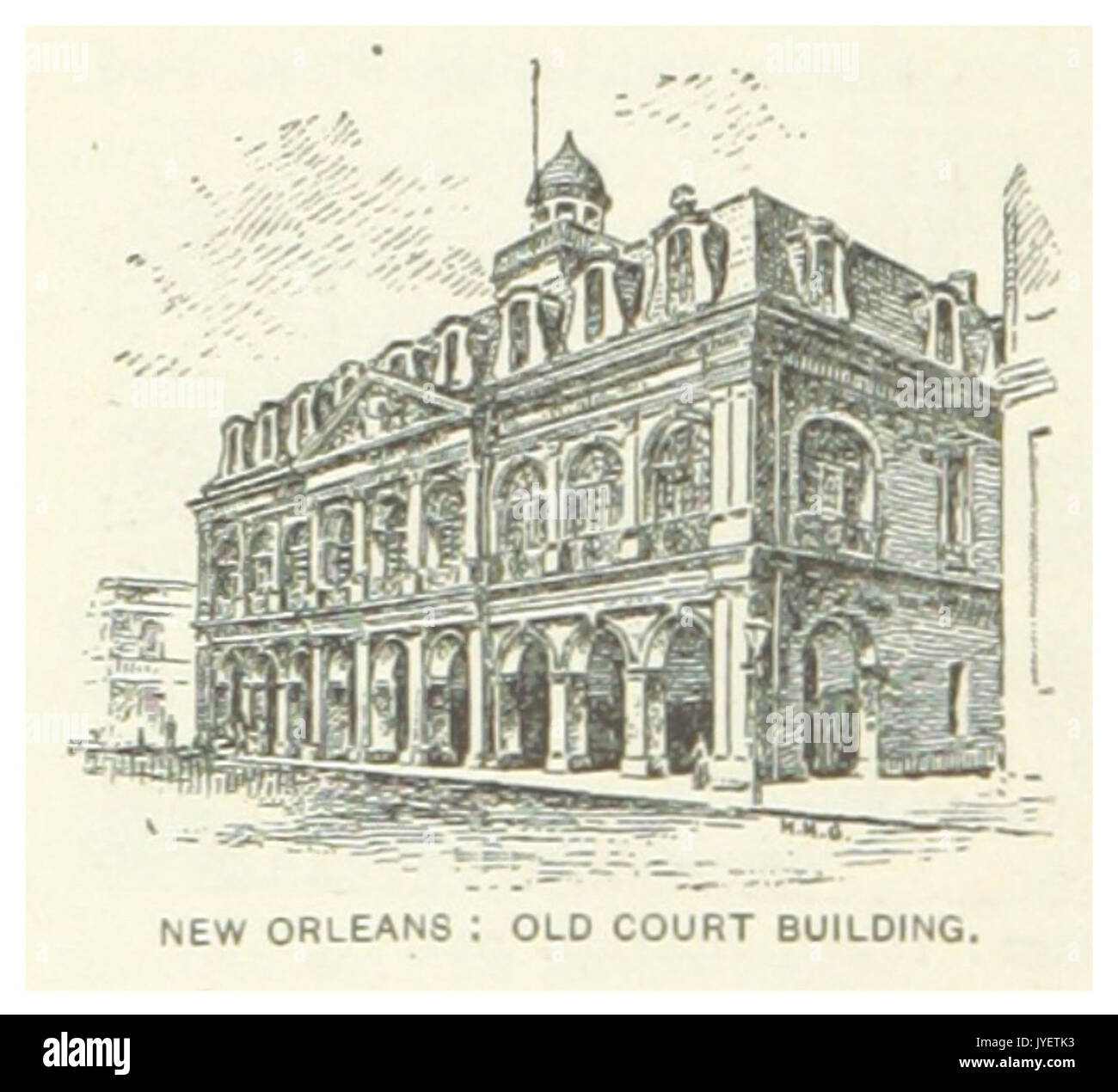 Noi la(1891) p302 NEW ORLEANS, vecchio edificio di corte Foto Stock