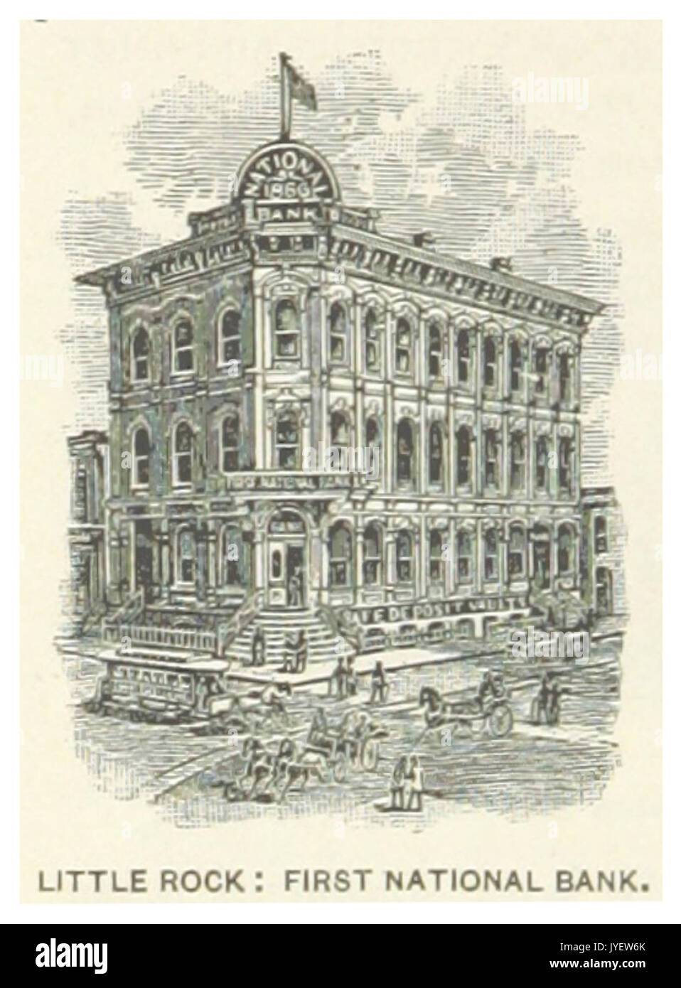Noi AR(1891) p068 di Little Rock, prima banca nazionale Foto Stock