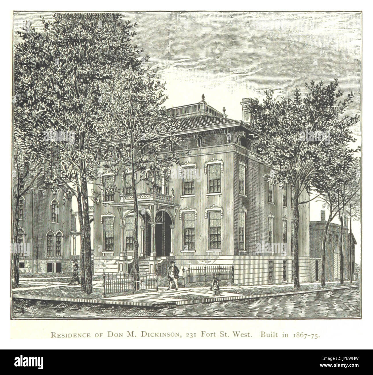 Imprenditore(1884) Detroit, p453 DIMORA DI DON M. DICKINSON, 231 FORT ST. WEST. Costruito nel 1897 75 Foto Stock