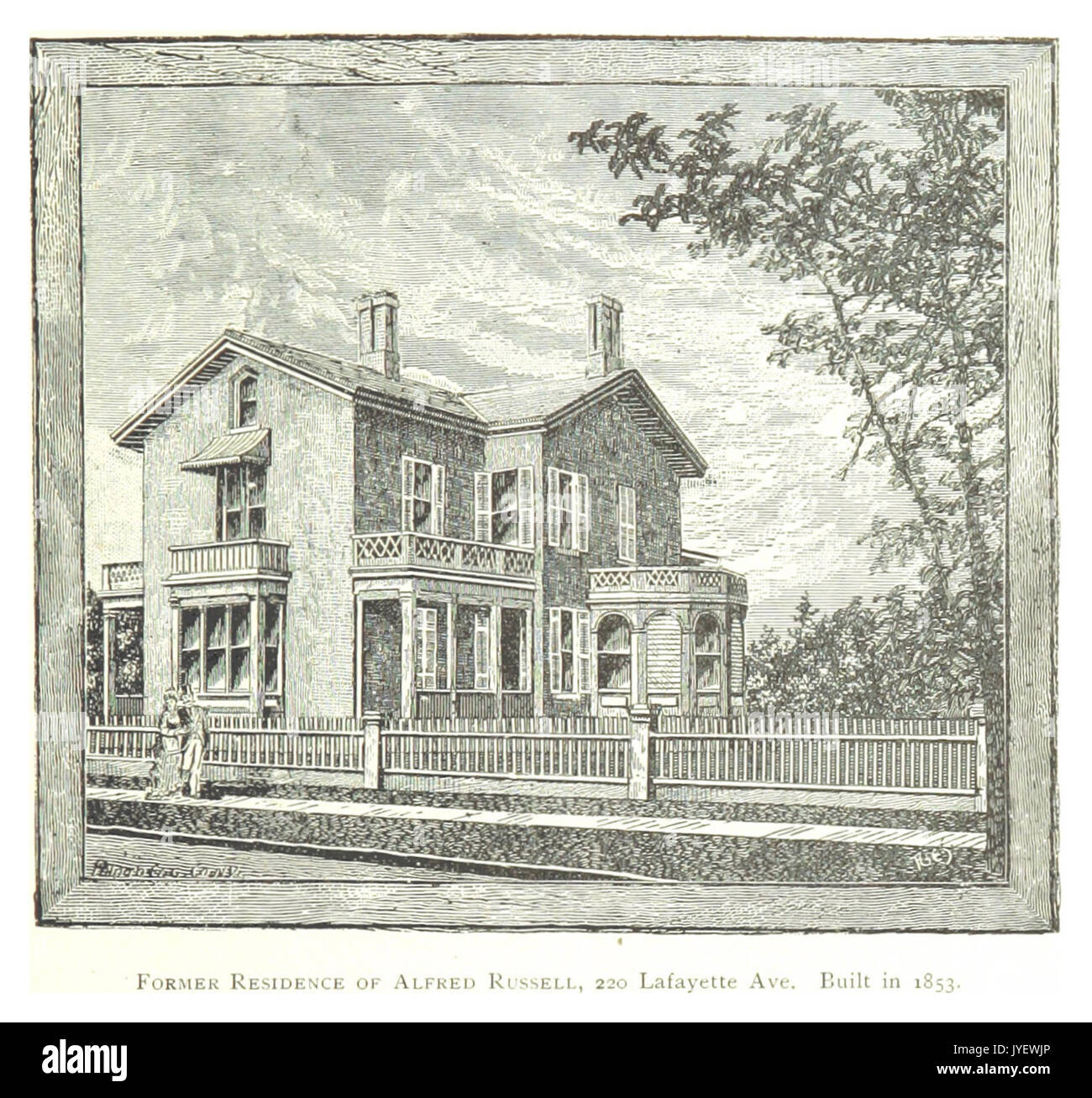 Imprenditore(1884) Detroit, p465 ex residenza di Alfred Russell, 220 LAFAYETTE AVE. Costruito nel 1853 Foto Stock