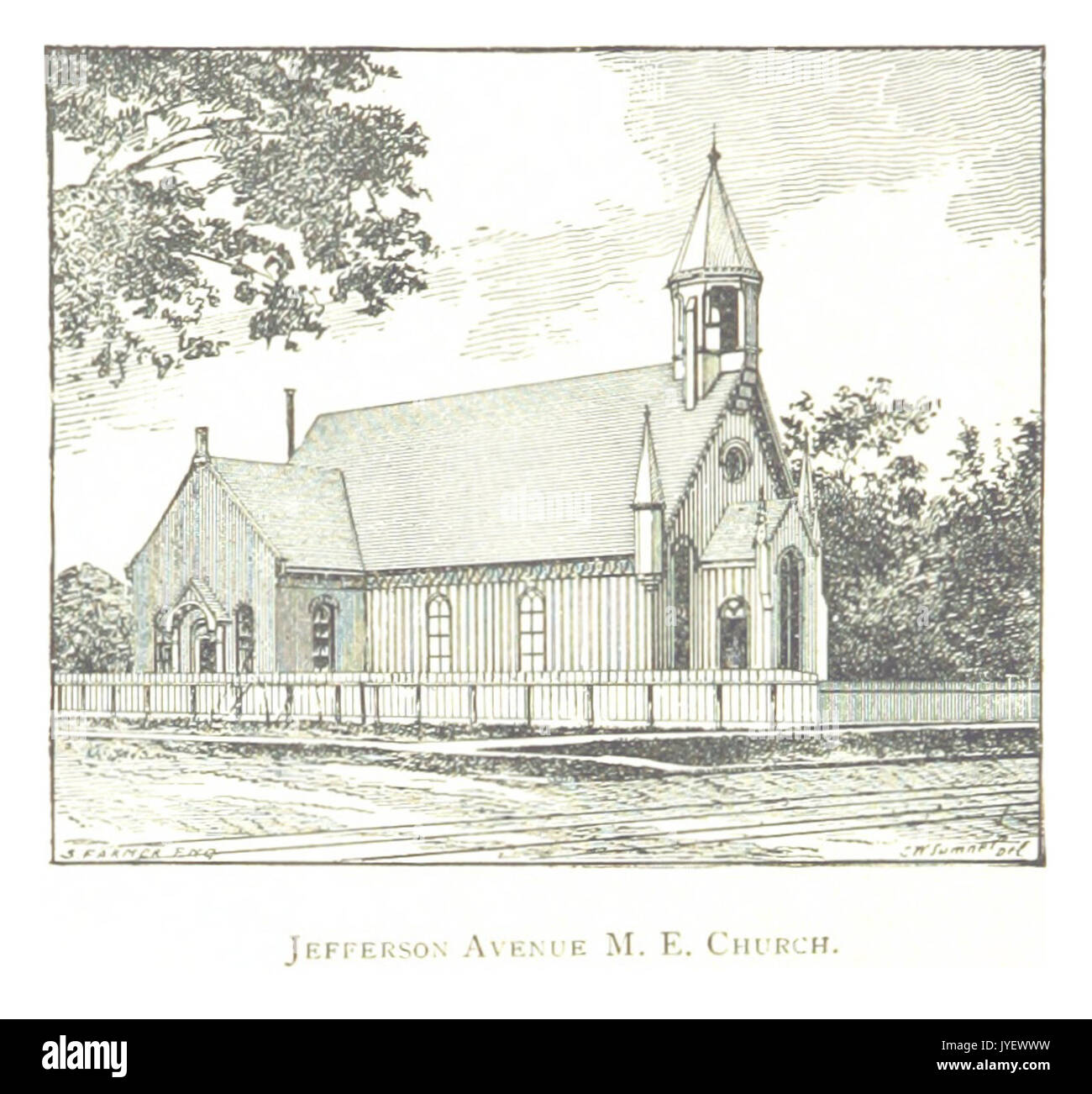 Imprenditore(1884) Detroit, p624 Jefferson Avenue metodista chiesa episcopale Foto Stock