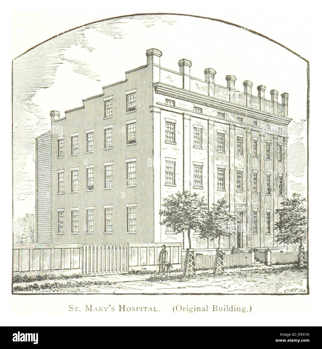 Imprenditore(1884) Detroit, p705 ST. MARY S HOSPITAL. Edificio originale Foto Stock