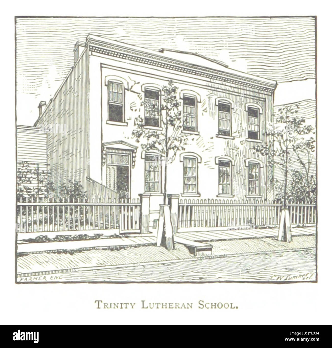 Imprenditore(1884) Detroit, p778 TRINITÀ SCUOLA LUTERANA Foto Stock