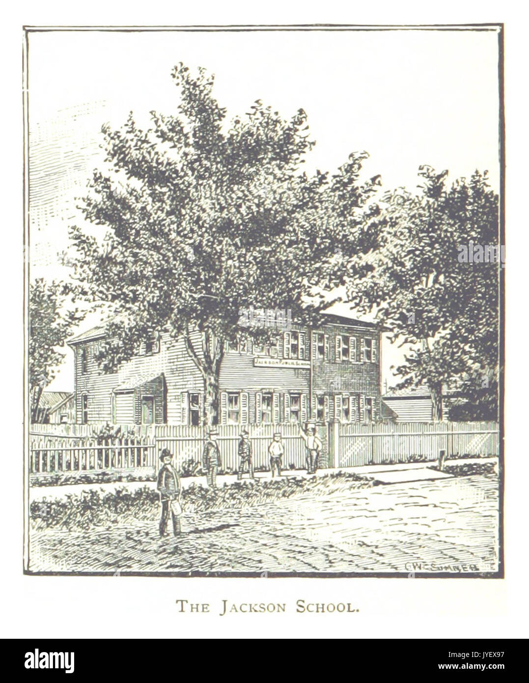 Imprenditore(1884) Detroit, p798 LA SCUOLA JACKSON Foto Stock