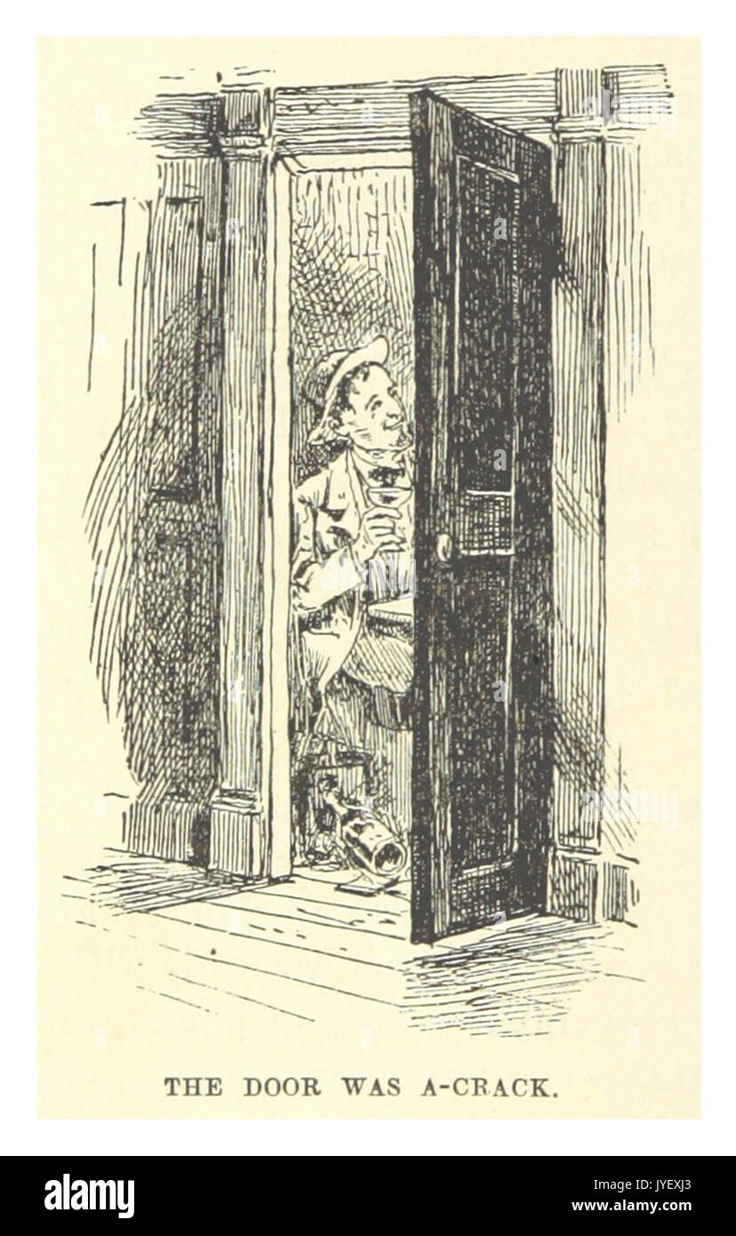 MARK TWAIN(1883) p399 la porta era un crack Foto Stock