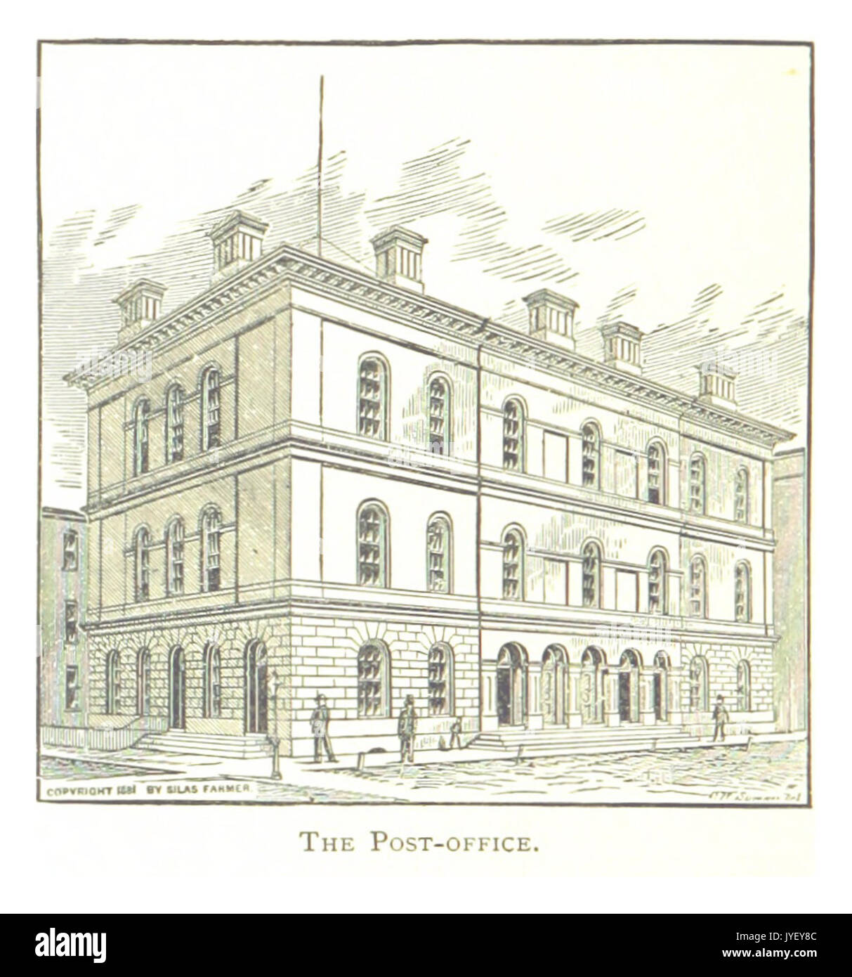 Imprenditore(1884) Detroit, p934 IL POST OFFICE Foto Stock