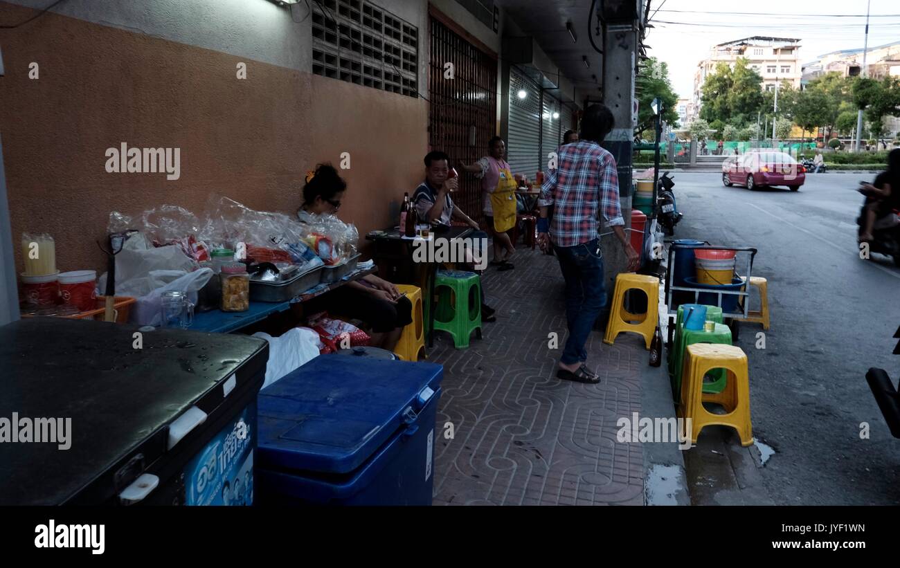 Wong wian yi song sip karakada khom road chinatown samphanthawong Bangkok in Thailandia Foto Stock