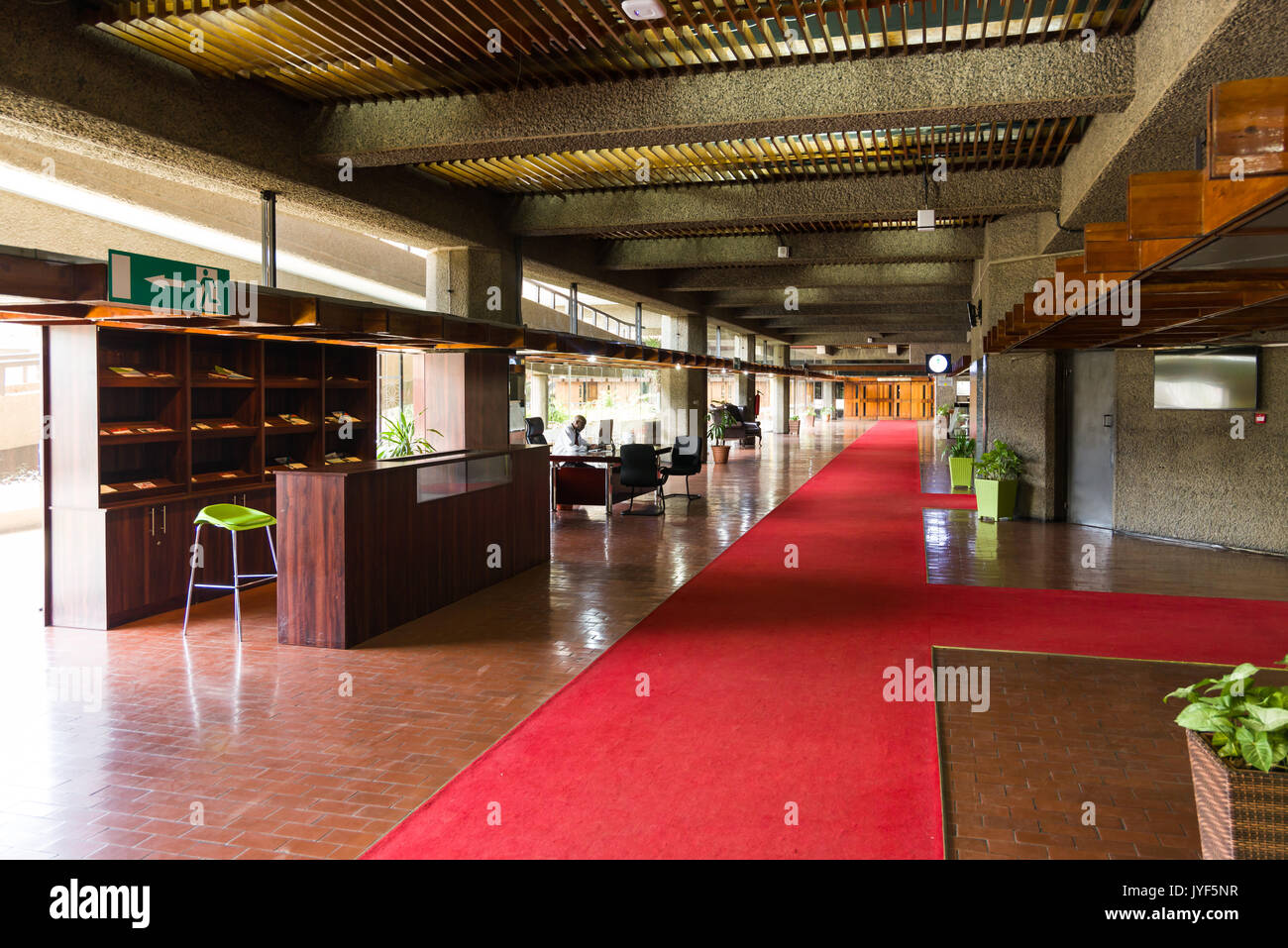 Kenyatta International Convention Center interno, Nairobi, Kenia Foto Stock