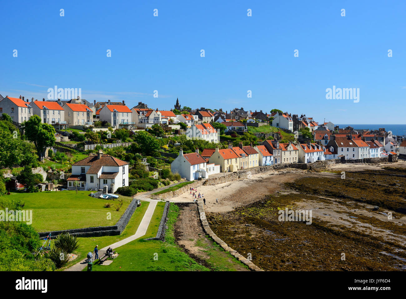 Pittoresca cittadina costiera scozzese di Pittenweem, nella zona est di Neuk di Fife, Scozia, Regno Unito Foto Stock