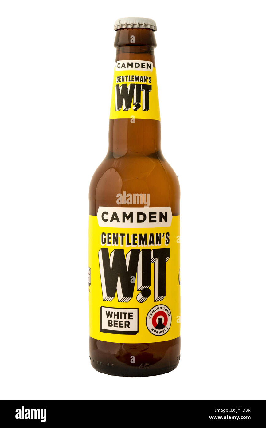 Camden Town Brewery - Gentleman's Wit (bianco) bottiglie di birra. Foto Stock