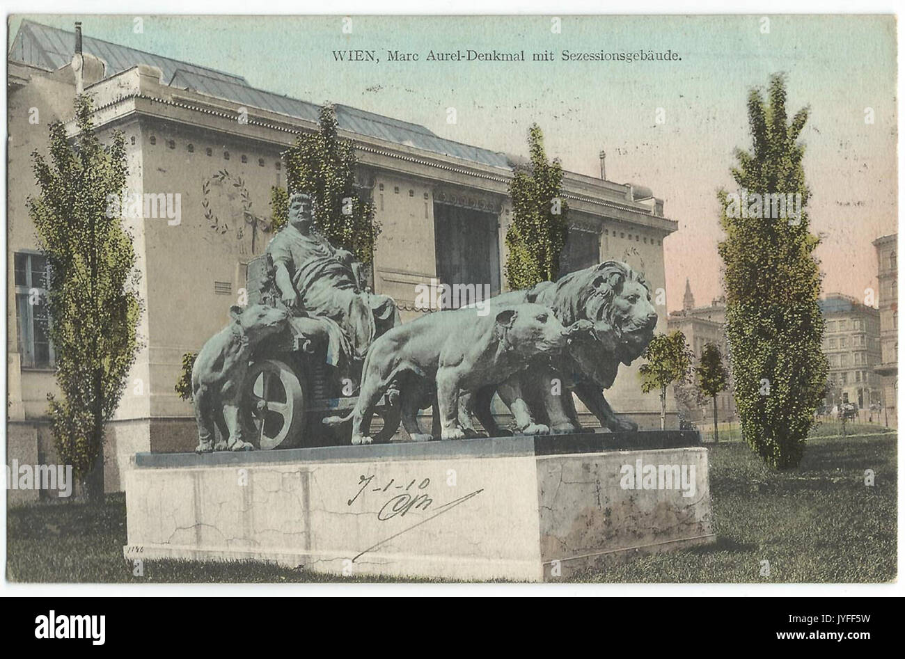 19100107 wien Marc Aurel denkmal Foto Stock