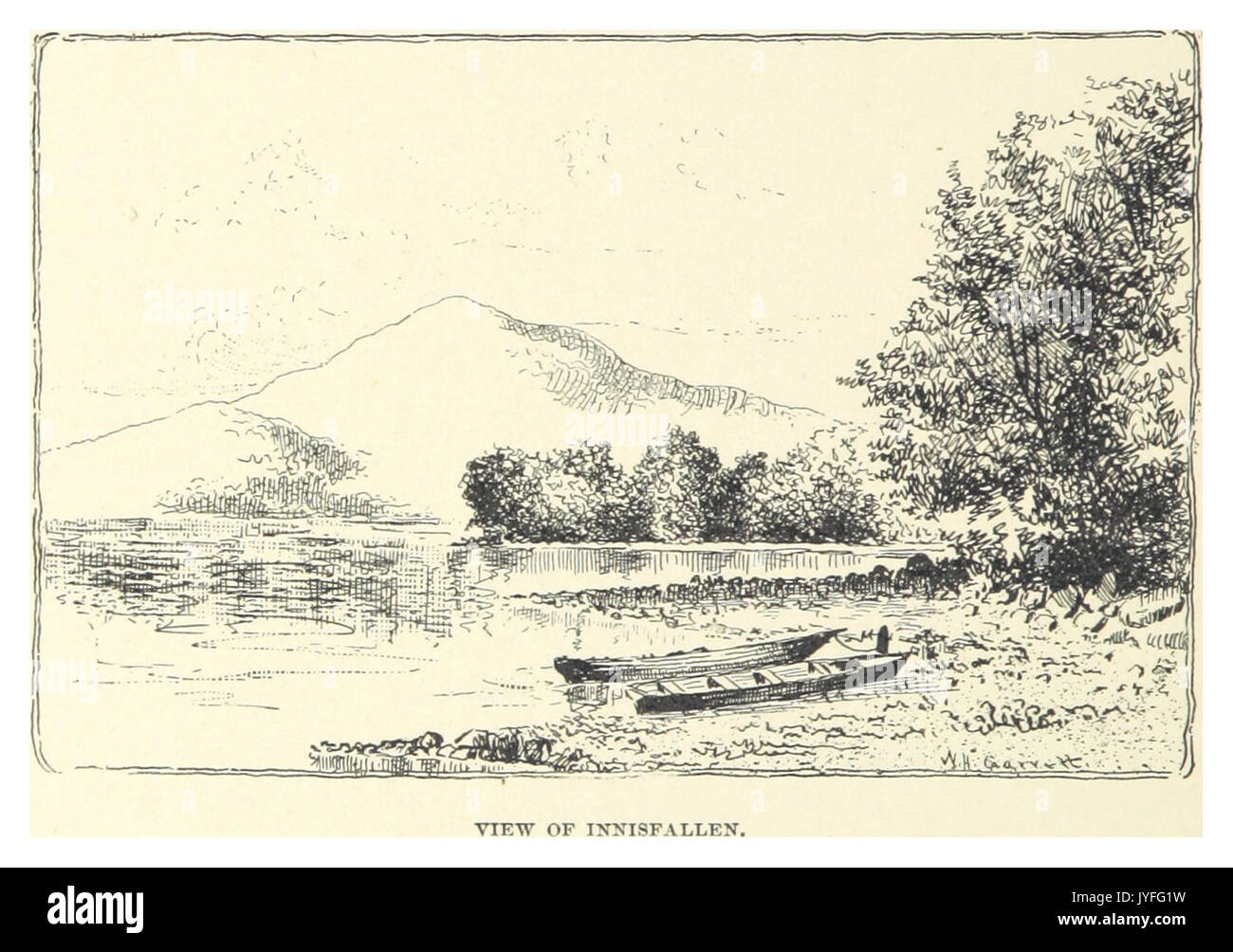 Il francese(1891) p224 VISTA DI INNISFALLEN Foto Stock
