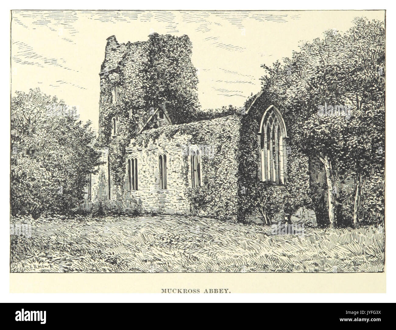 Il francese(1891) p210 Abbazia Muckross Foto Stock