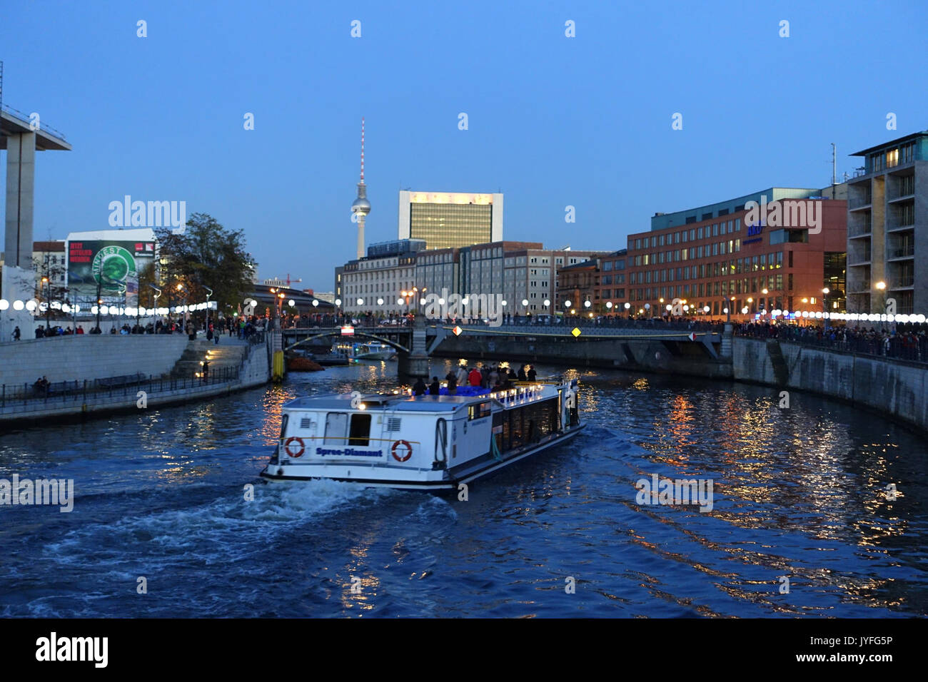 Xxv anniversario della caduta del muro di Berlino DSC09755 Foto Stock