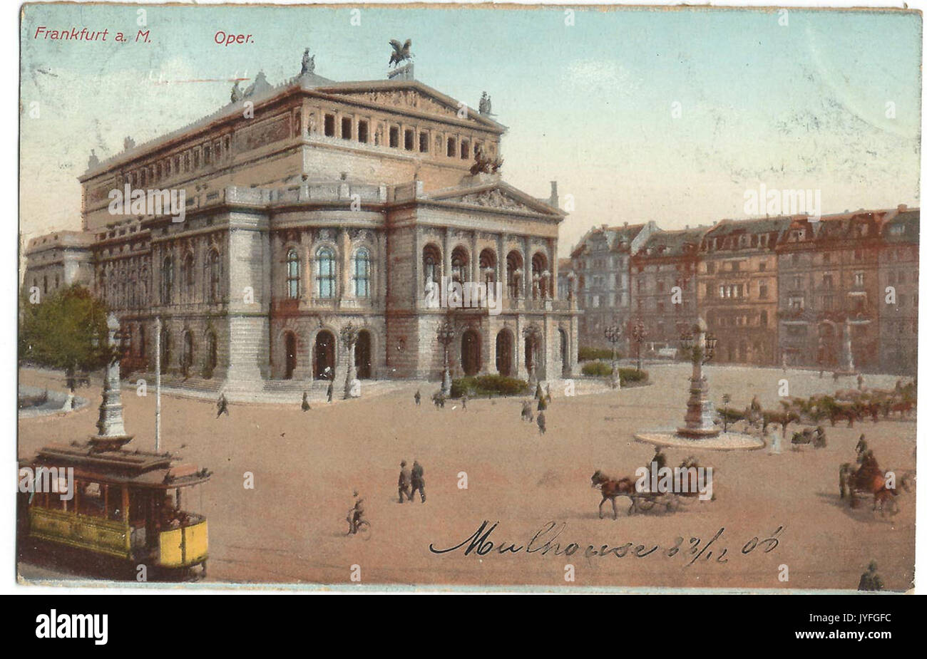 19081222 frankfurt oper Foto Stock