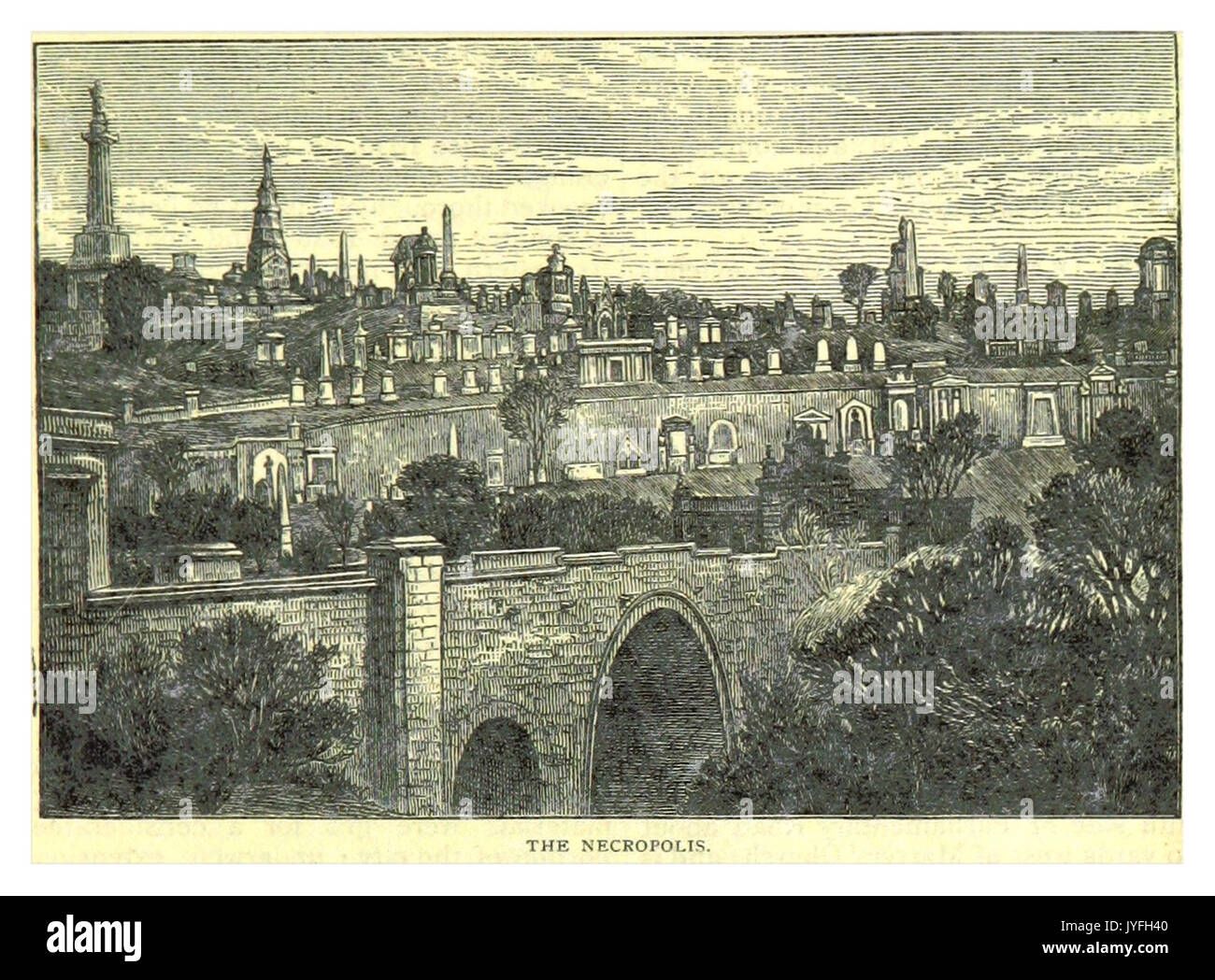 PATERSON(1883) p021 GLASGOW NEGROPOLIS Foto Stock