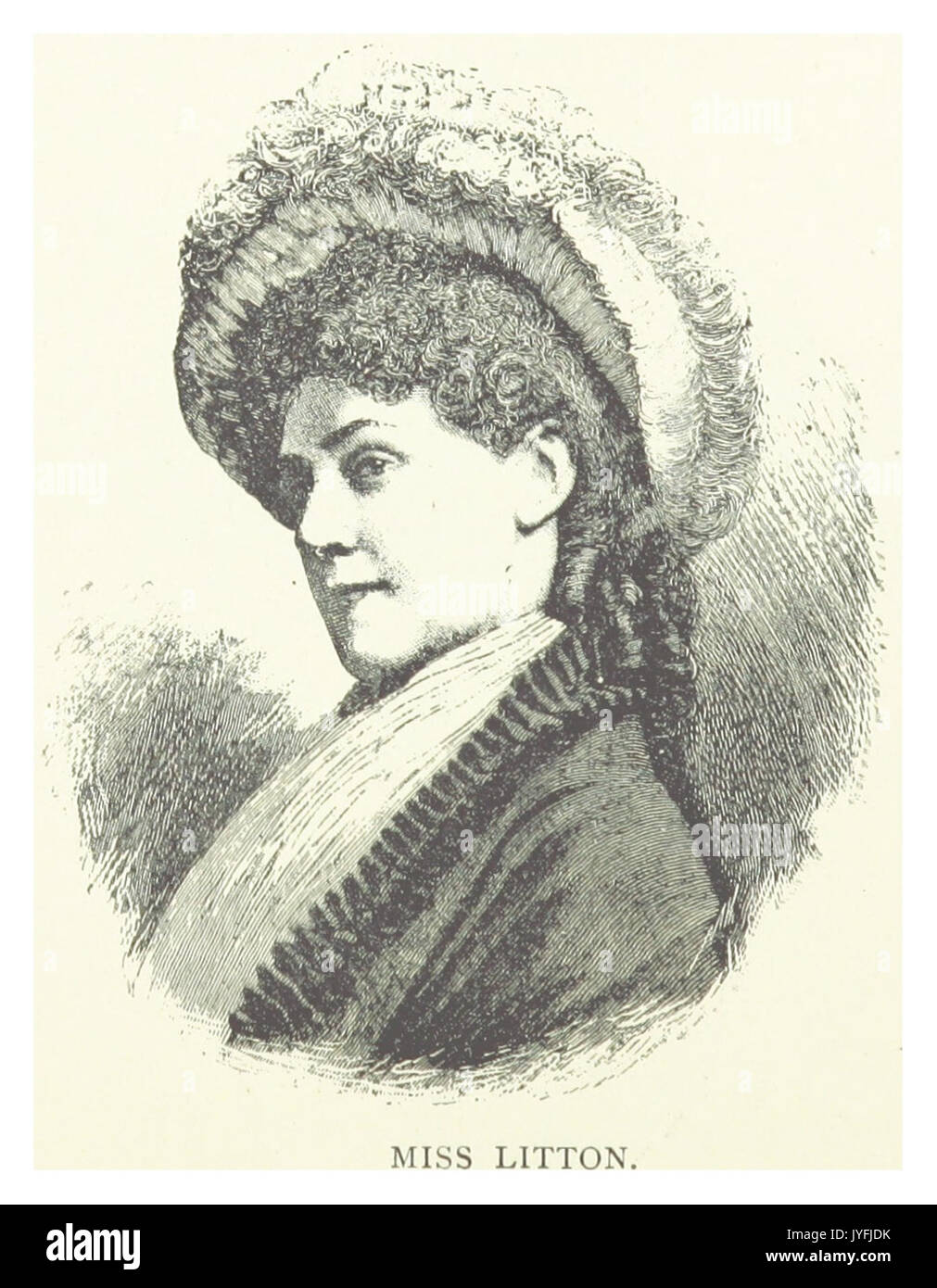 Londra ILLUSTR(1882) p11.132 MISS LITTON Foto Stock