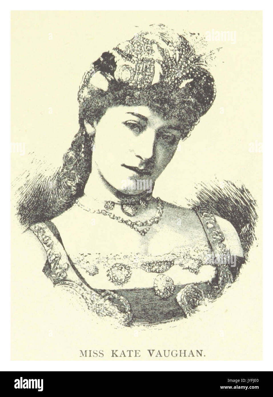 Londra ILLUSTR(1882) p11.137 KATE VAUGHAN Foto Stock
