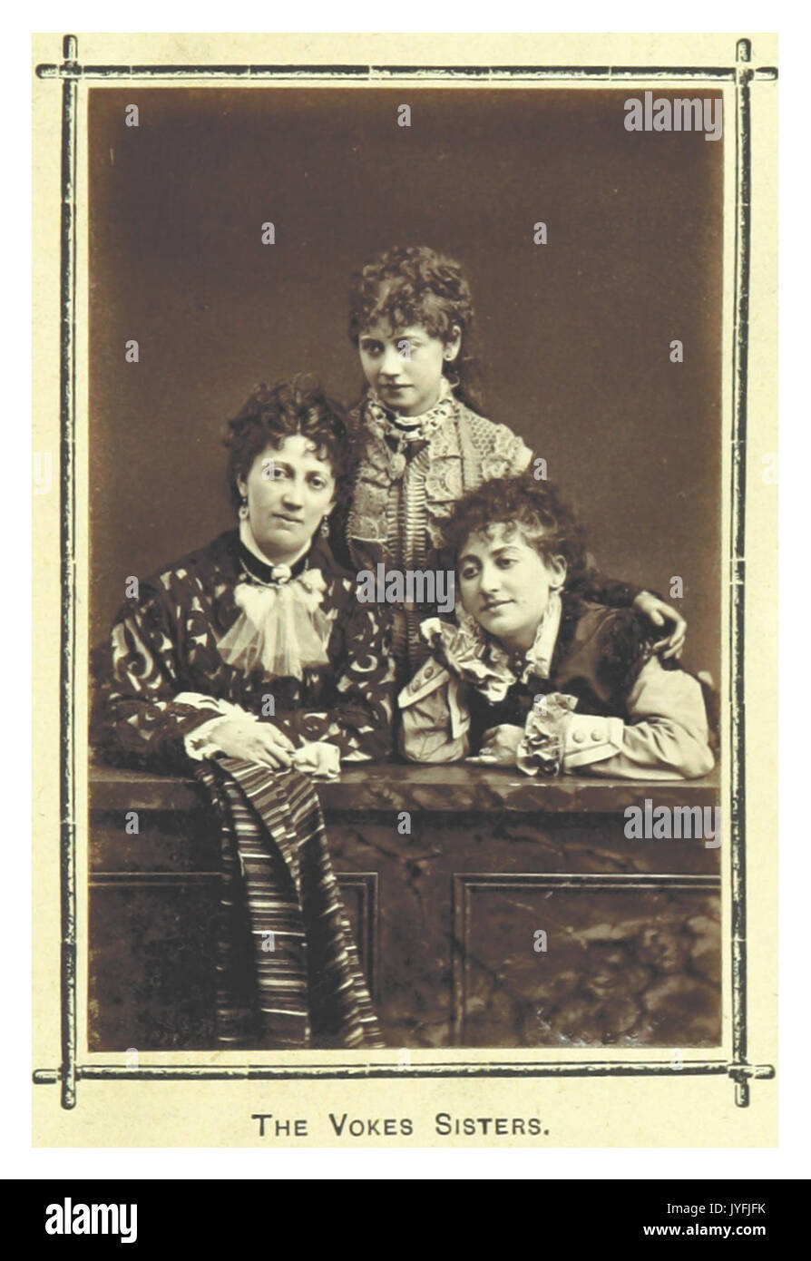 Londra ILLUSTR(1876) p5.145 IL VOKES SORELLE Foto Stock