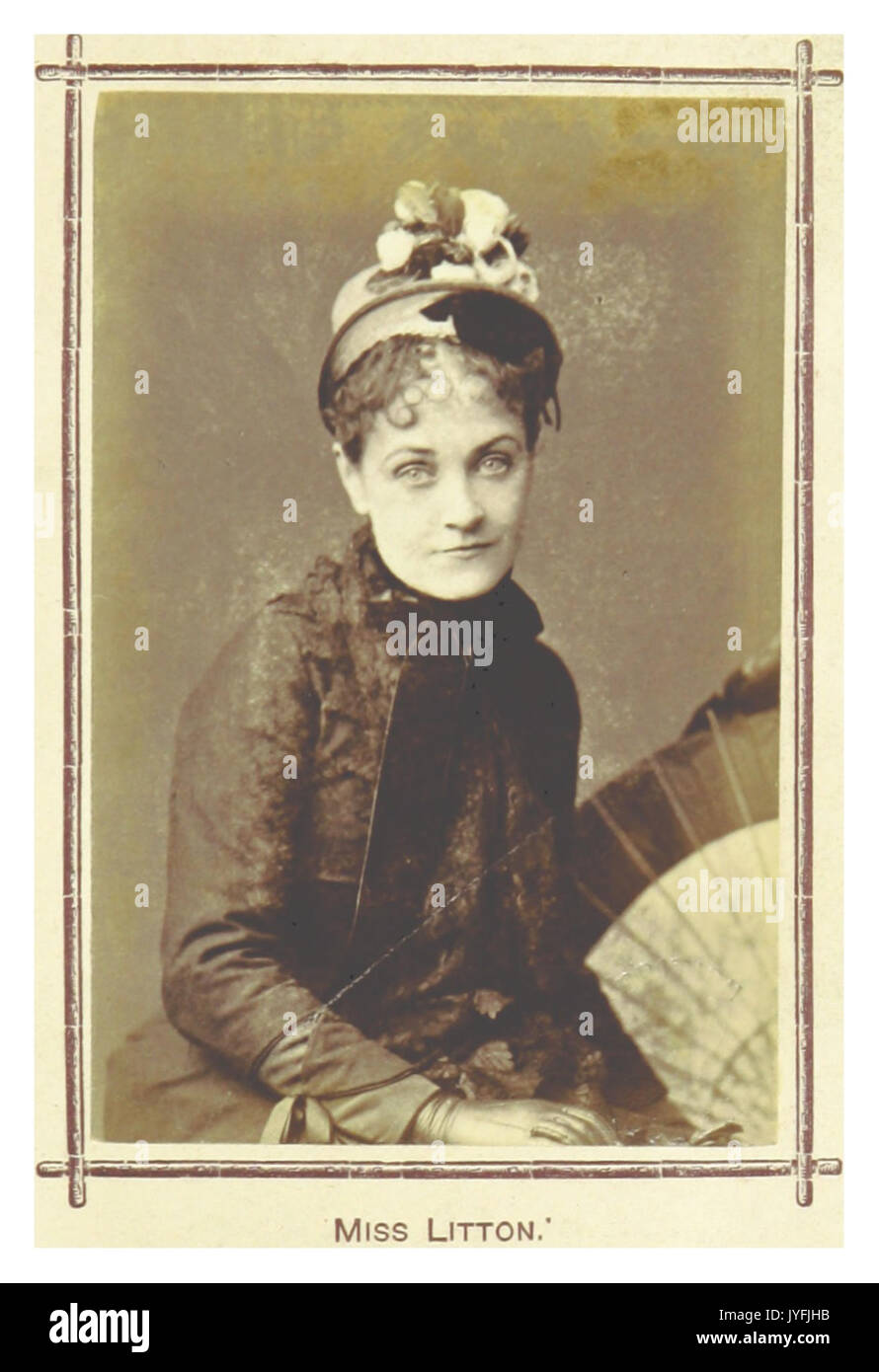 Londra ILLUSTR(1879) p8.149 MISS LITTON Foto Stock