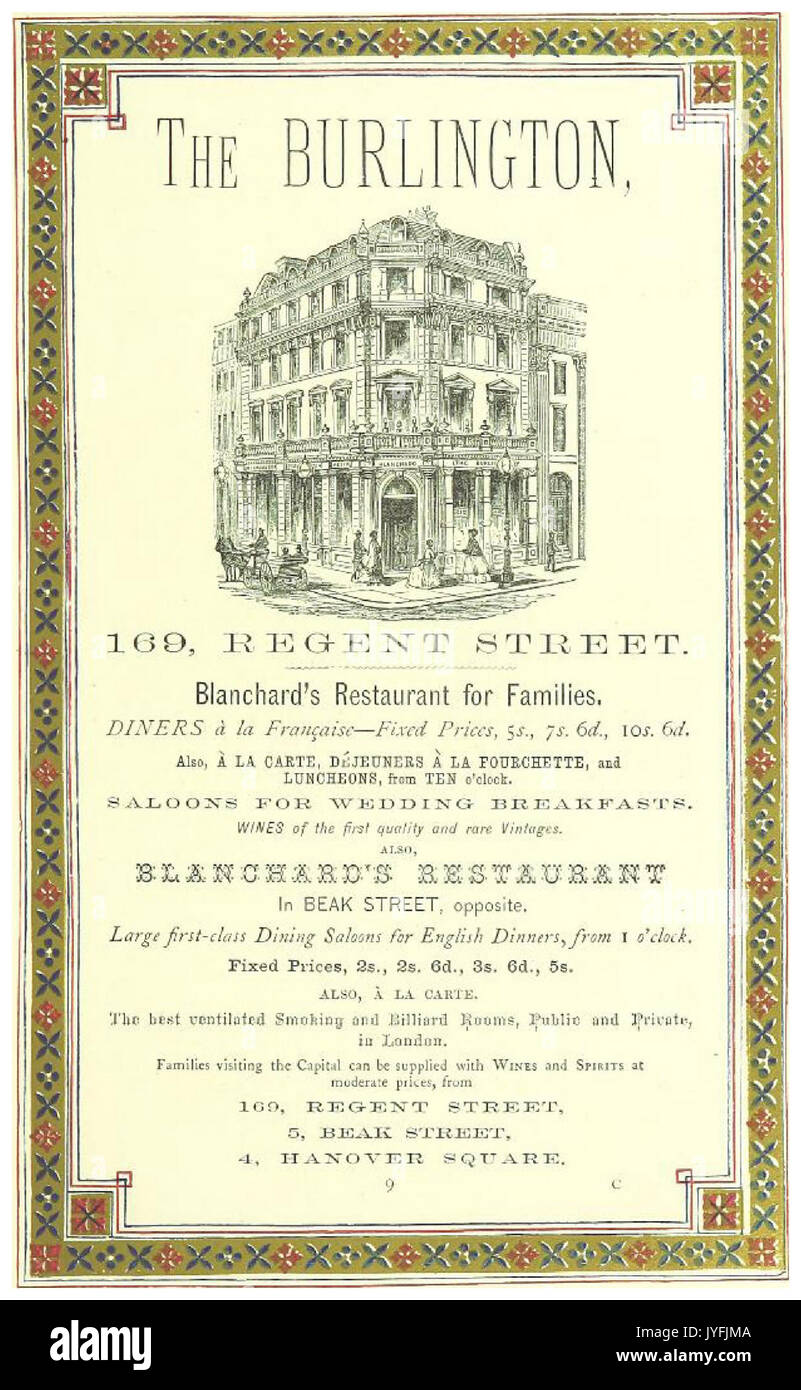 Londra illustrato p1.029 annunci. Il Burlington Foto Stock