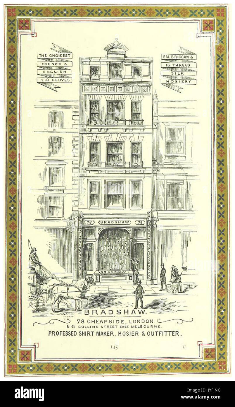 Londra illustrato p1.197 annunci. BRADSHAW Foto Stock