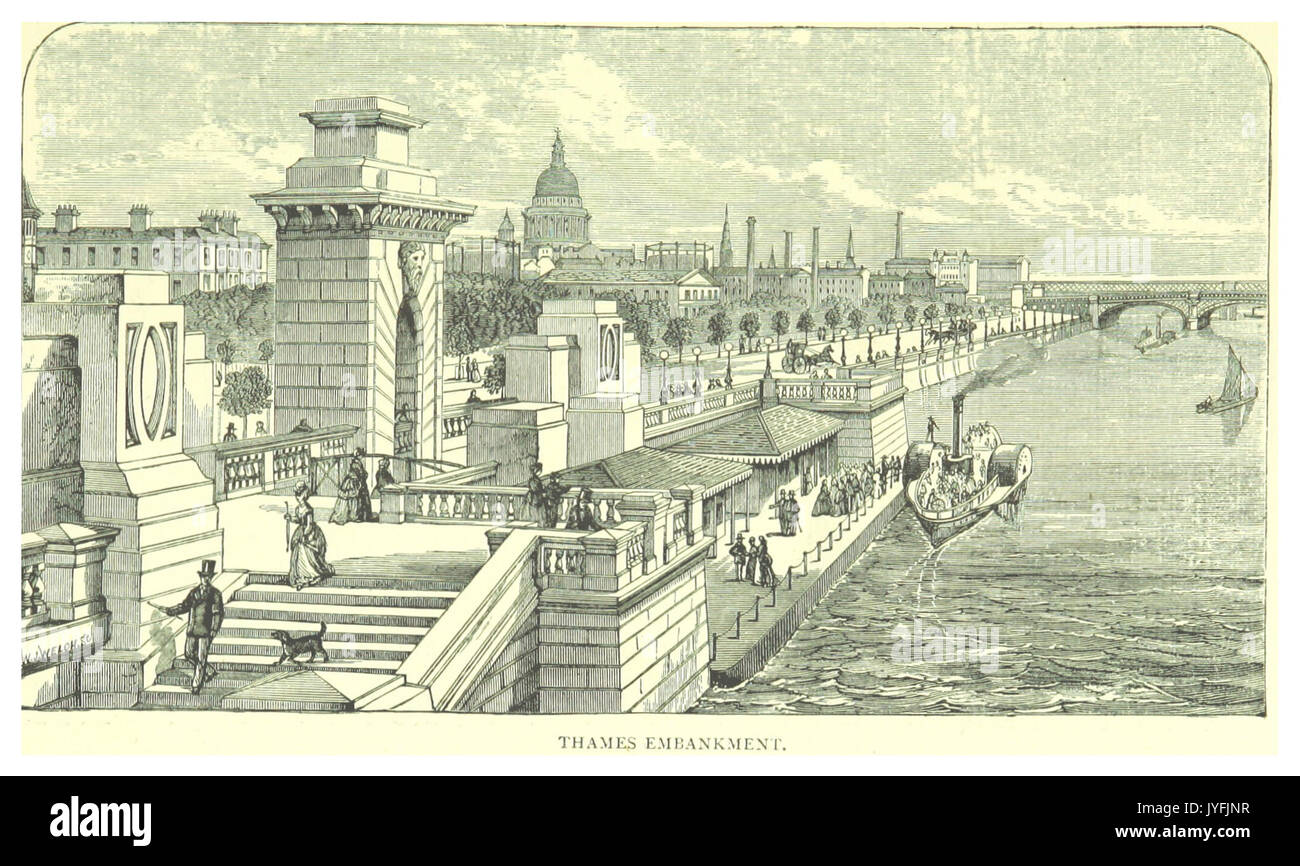 Londra ILLUSTR(1873) p2.065 TAMIGI Foto Stock