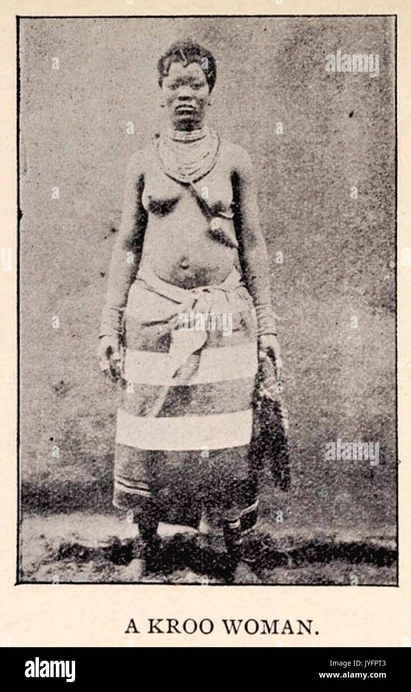 Sentito(1898) 54 una donna Kroo Foto Stock