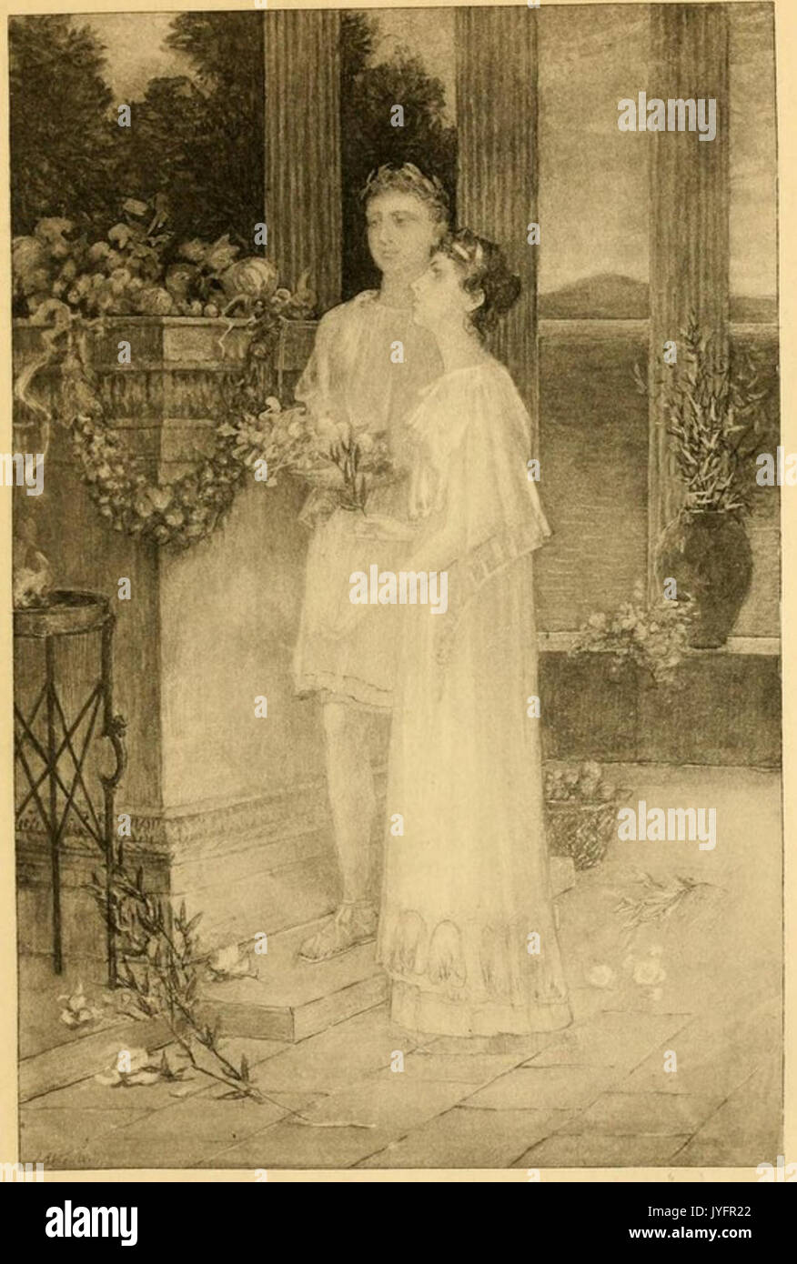 TOLAND(1893) PIC03 ogni anno offerte di frutta da essi furono portate (artista J. Alden Weir) Foto Stock