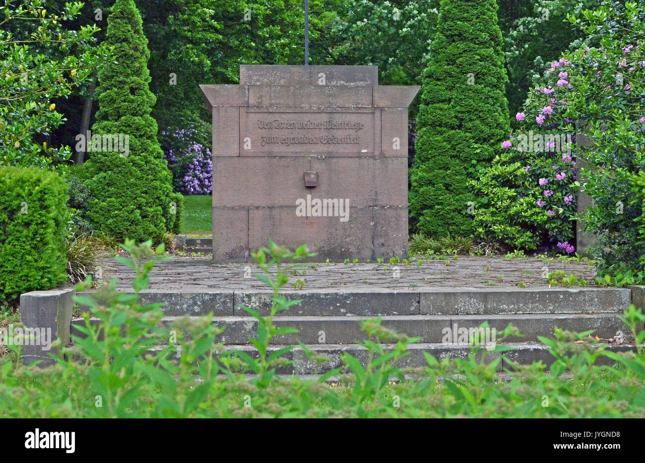 25104100021 Syke Kriegerehrenmal Weltkrieg I und II Foto Stock