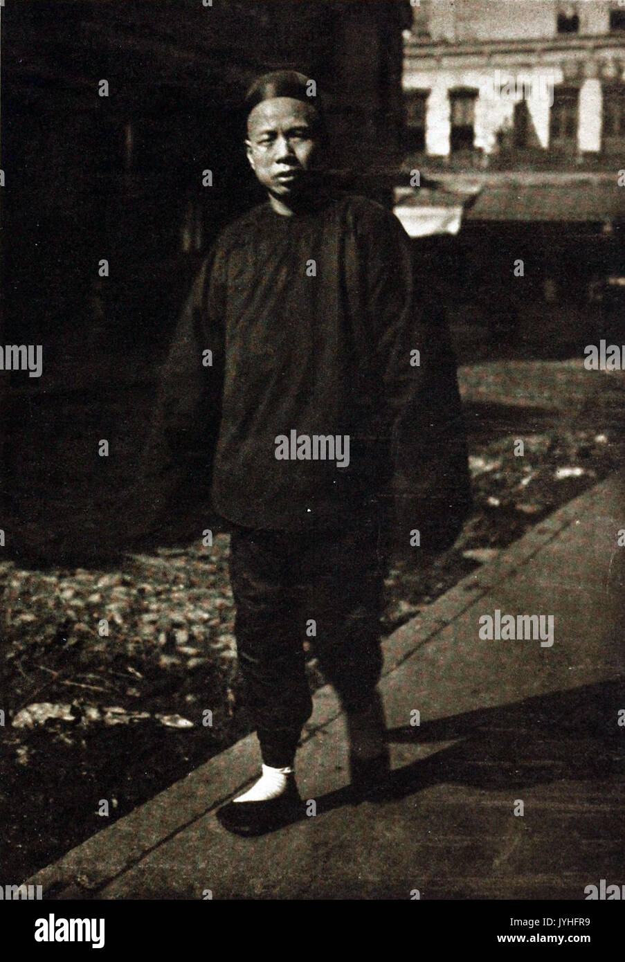 Un commerciante Genthe Foto Stock