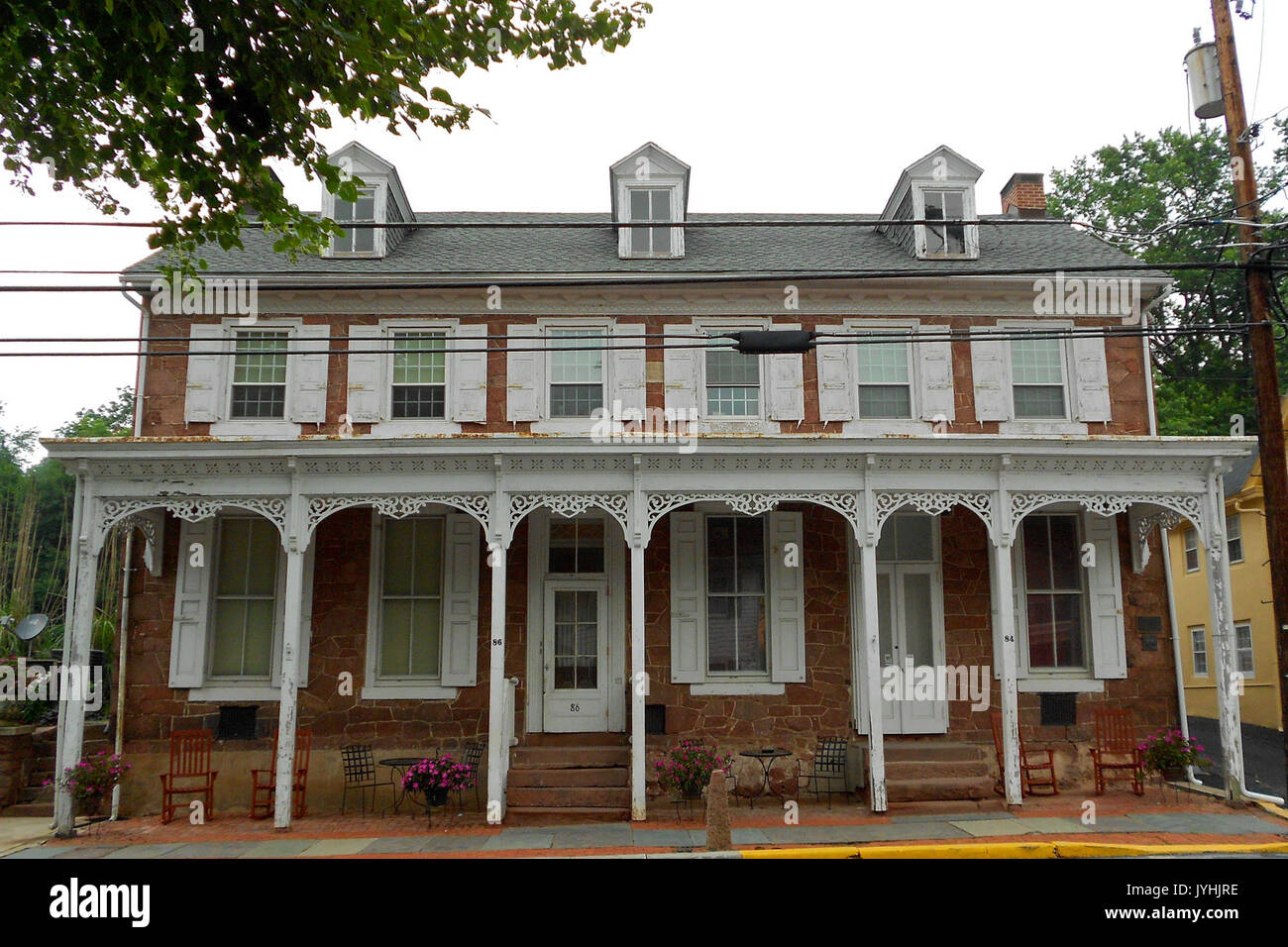 84 86 West Adamstown principale Lanco PA Foto Stock