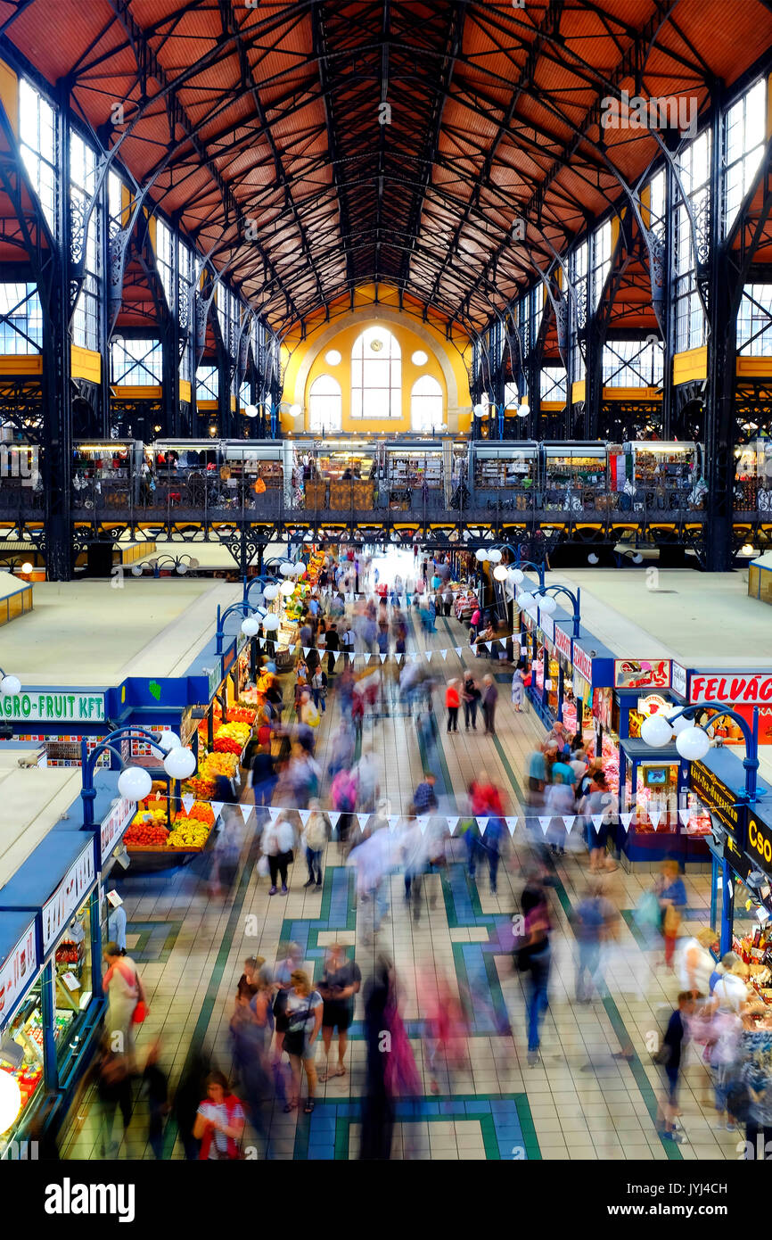 Mercato Grande Hall, Budapest, Ungheria Foto Stock