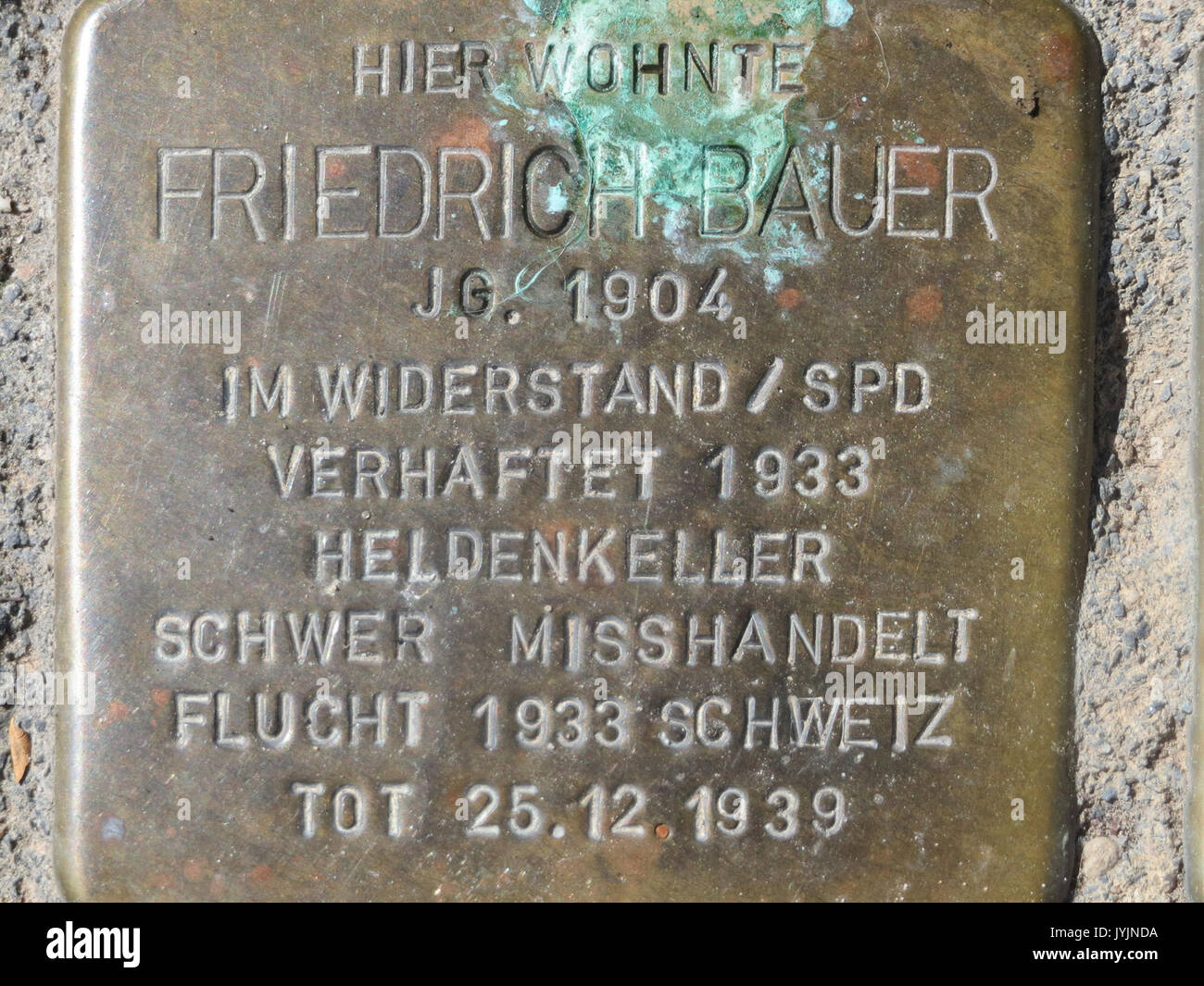 20160809Stolpersteine Hockenheim5 Foto Stock