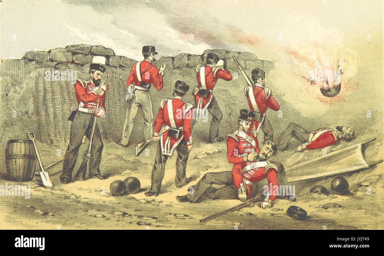 ALEXANDER(1857) britannico linee sotto il fuoco Foto Stock