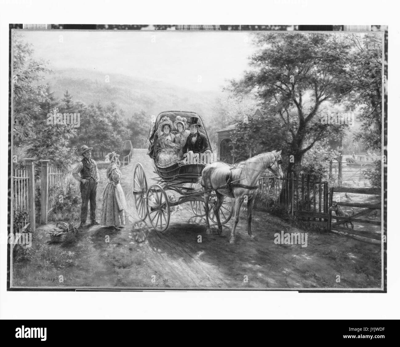 Un giro in carrozza incontrato 223399(2) Foto Stock