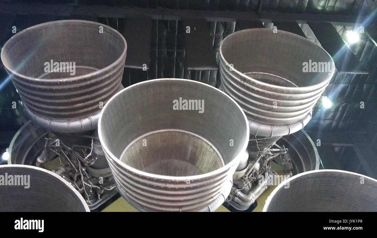 20161218 Saturn V motori (Huntsville, AL) Foto Stock