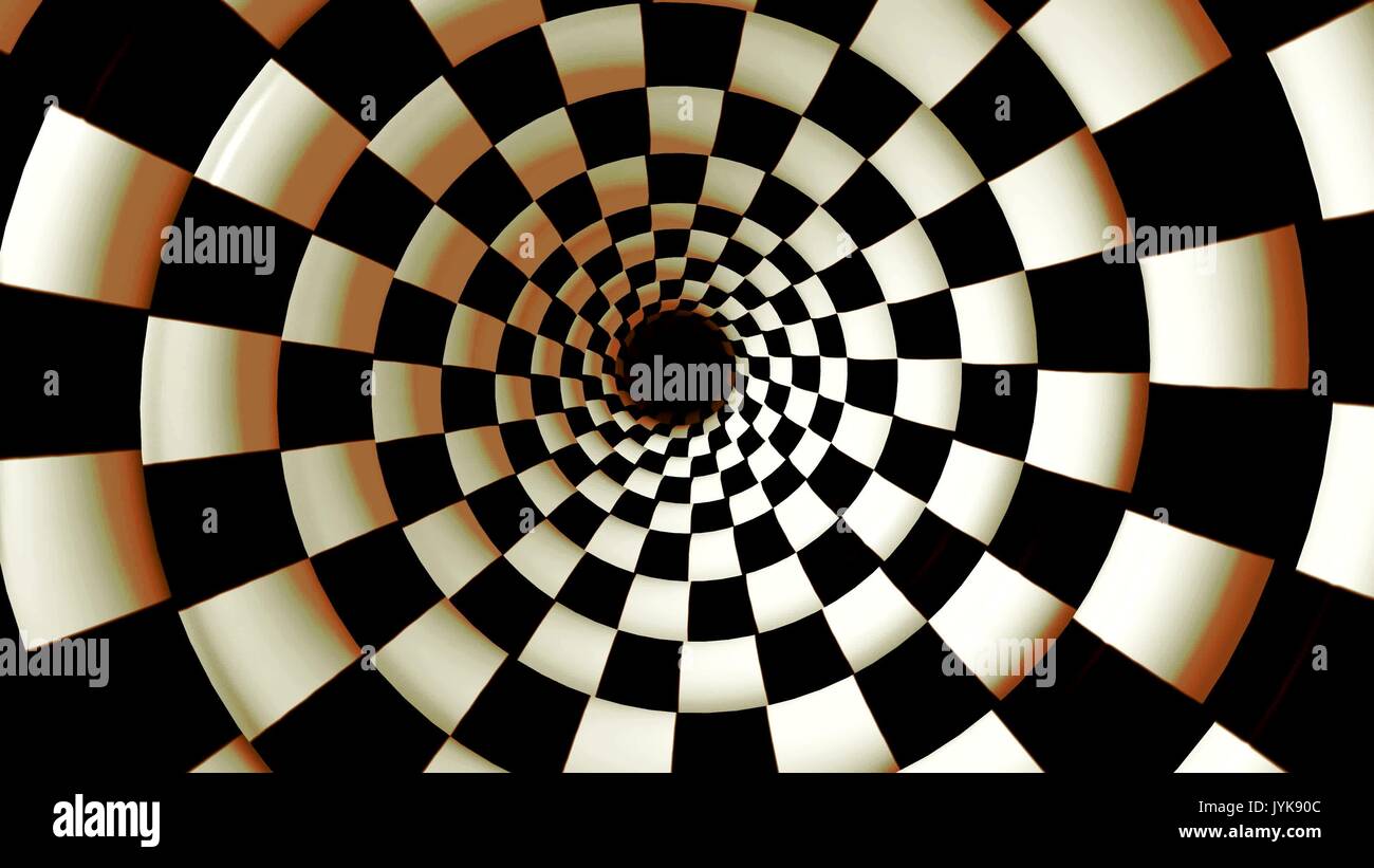 Infinite rotante spirale ipnotica loopable video 4K Foto Stock